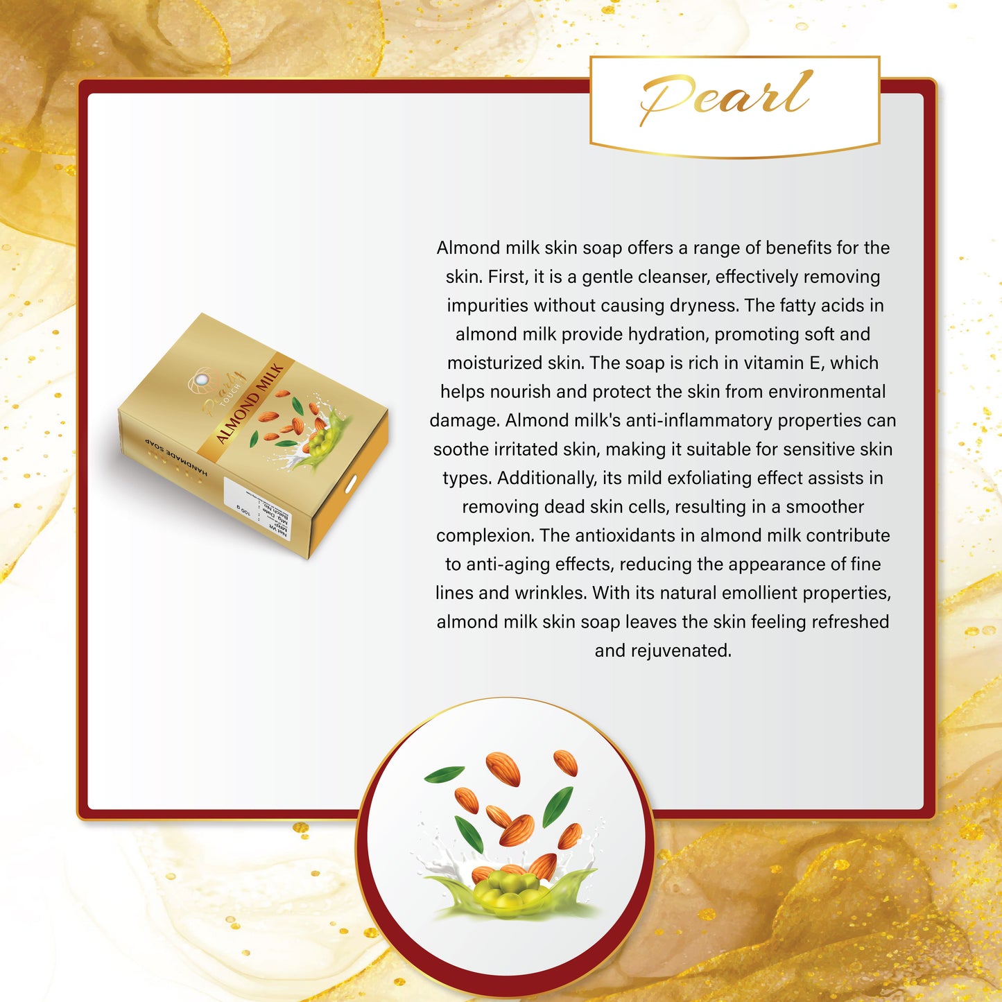 Almond Milk Soap Clear Based