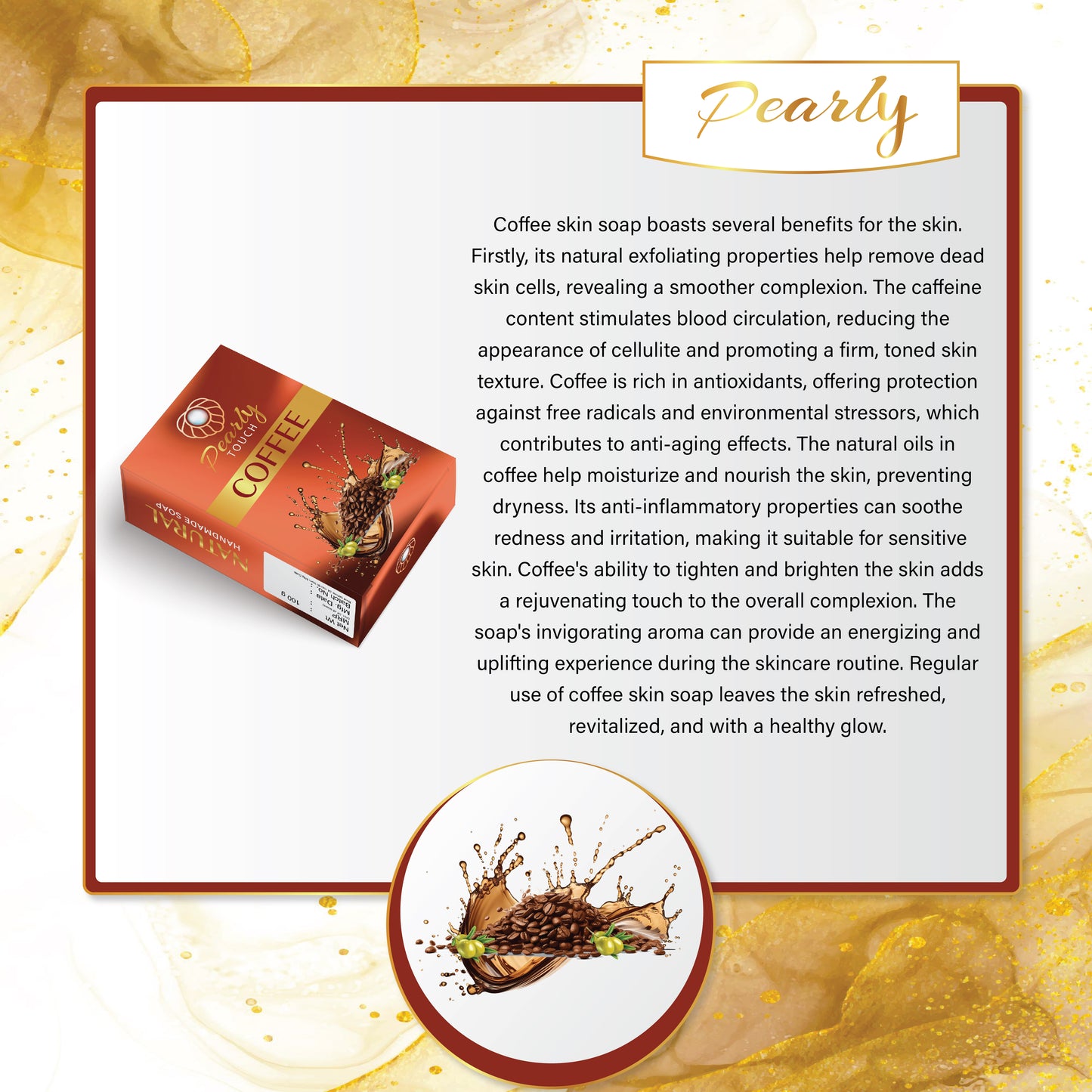 Coffee Soap Clear Based