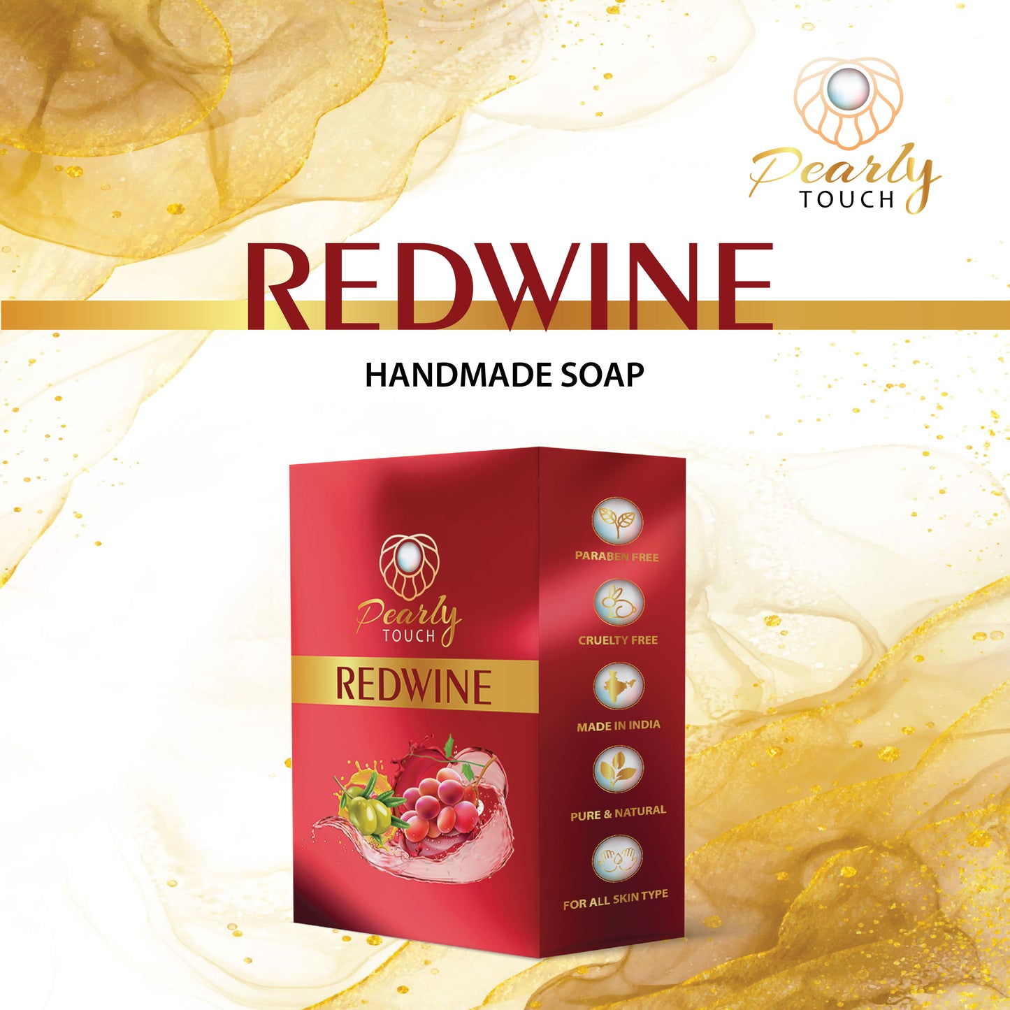 Red Wine Soap Clear Based