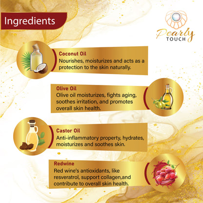 Red Wine Soap Clear Based