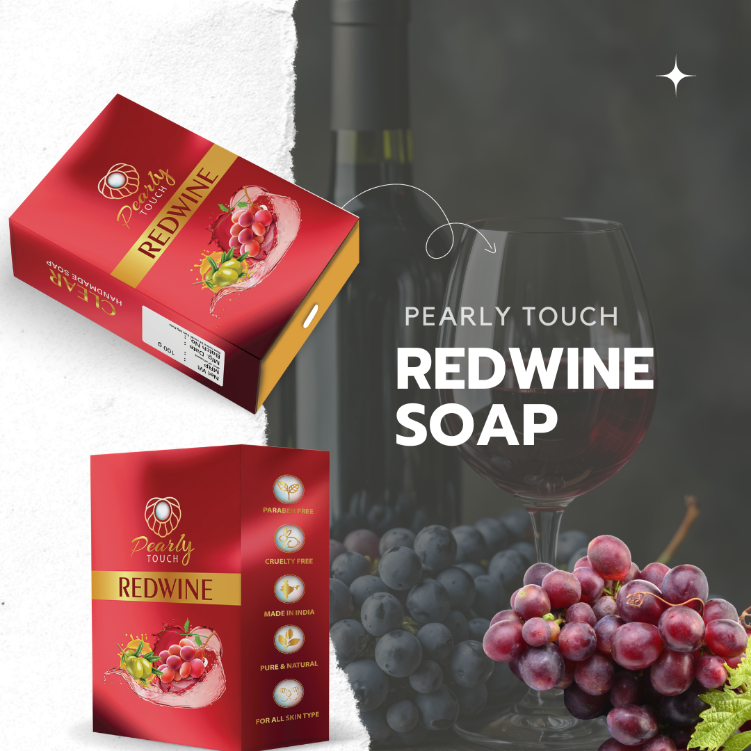 Red Wine Soap Clear Based